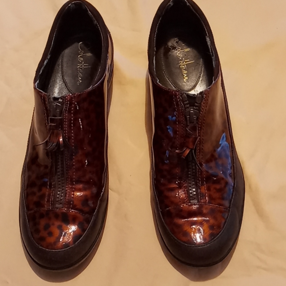 Cole Haan Animal print patent leather shoes